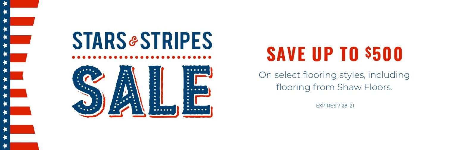 Stars and Stripes Sale | Webb Carpet Company