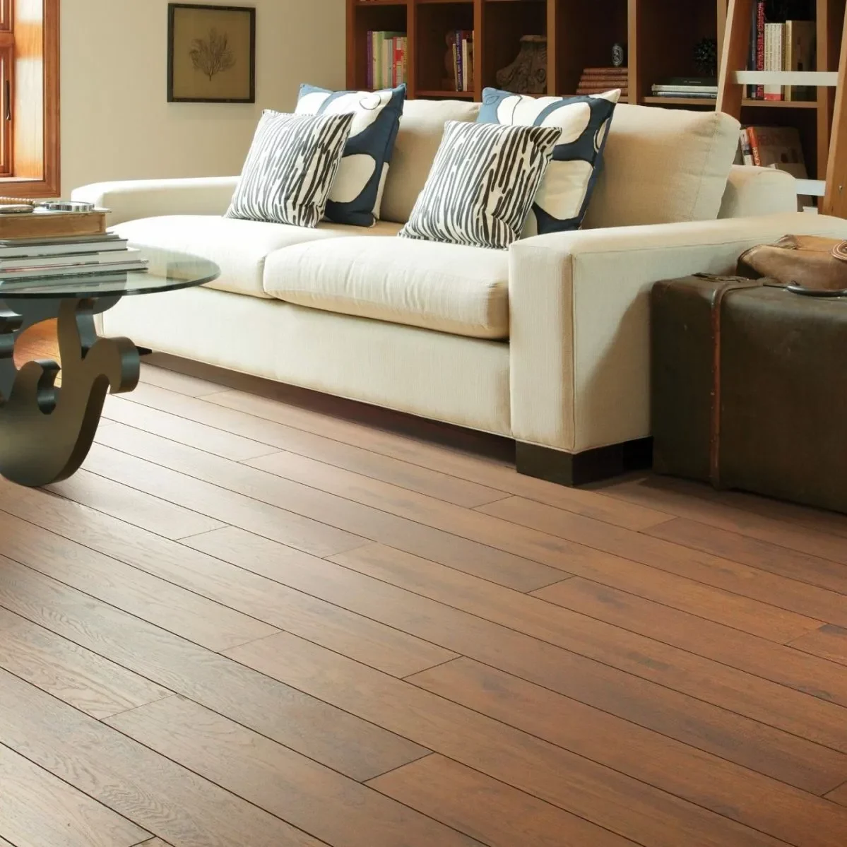 Family Room Laminate Flooring | Webb Carpet Company